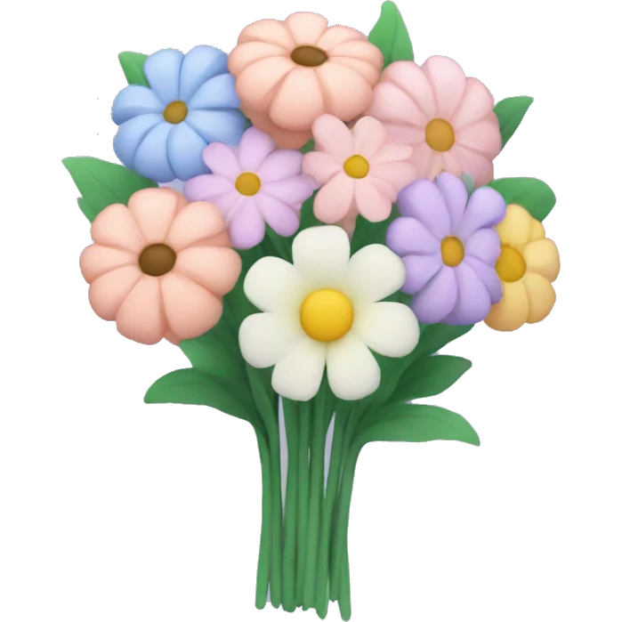 Pastel flower bouquet  emoji