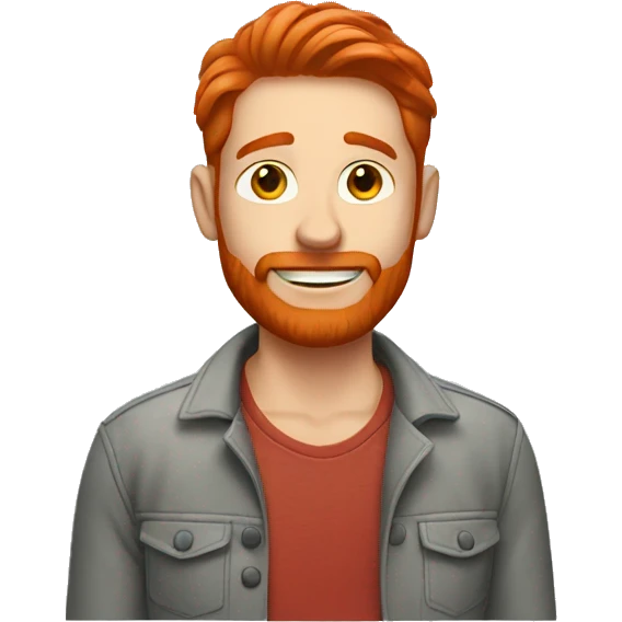 Red hair man emoji