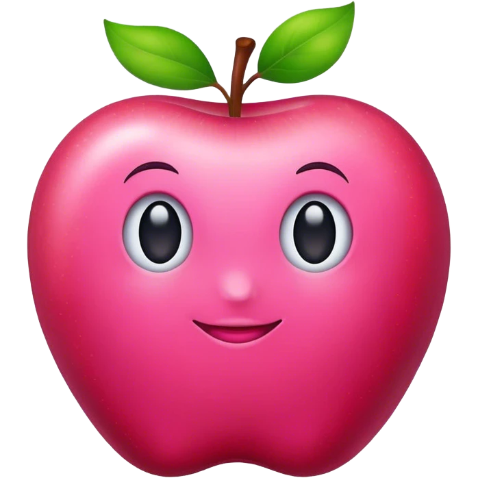 pink apple emoji