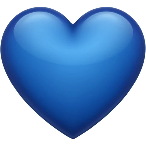 Dark blue heart emoji