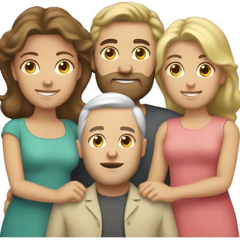 caucasian family emoji