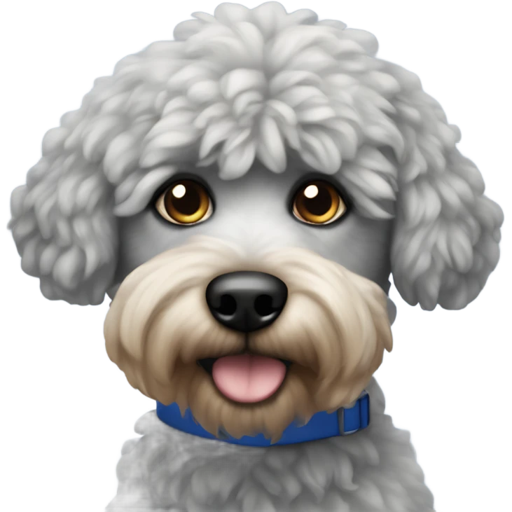Caniche con ojos azules emoji