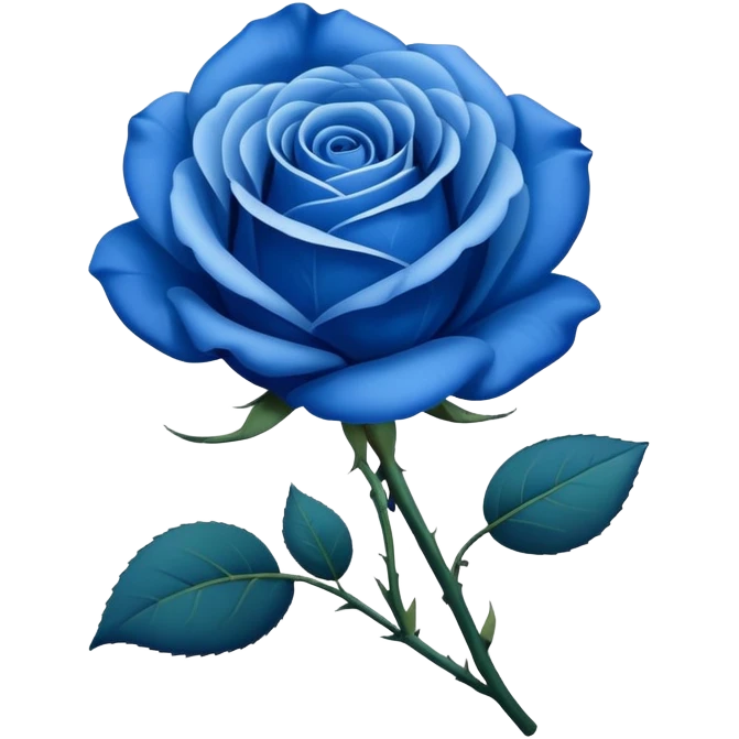 blue rose emoji