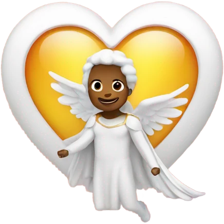heart flying with halo  emoji