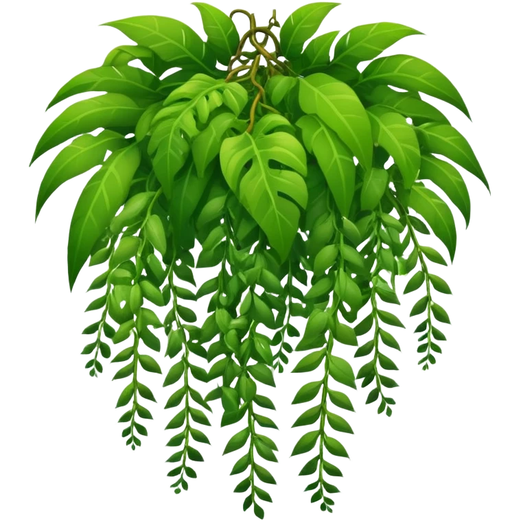 tropical jungle lianas hanging emoji