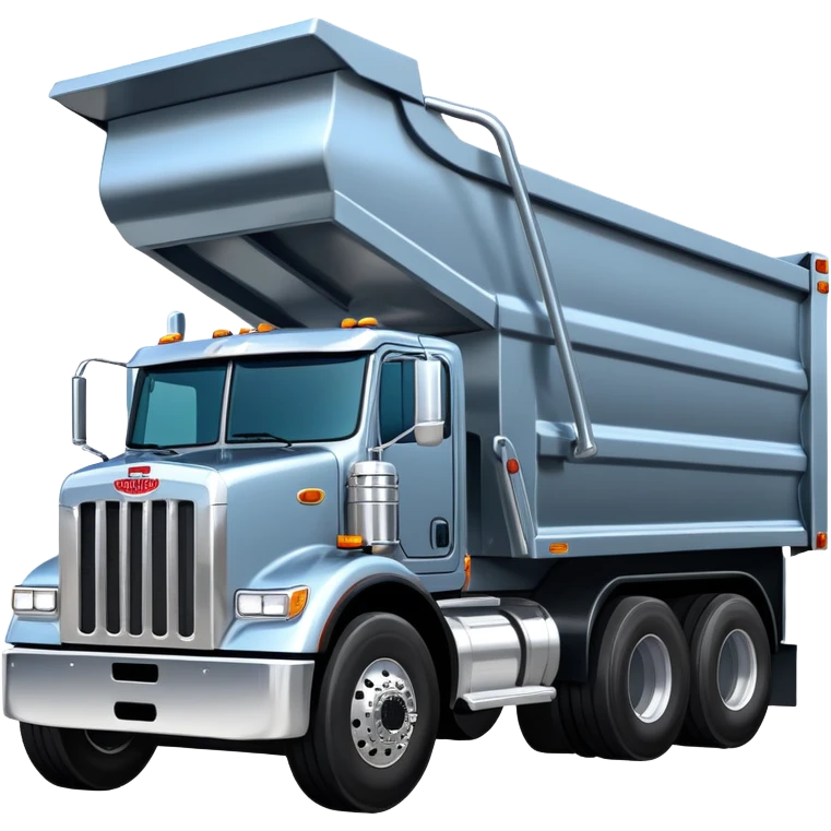 Peterbilt 18 wheeler dump truck emoji