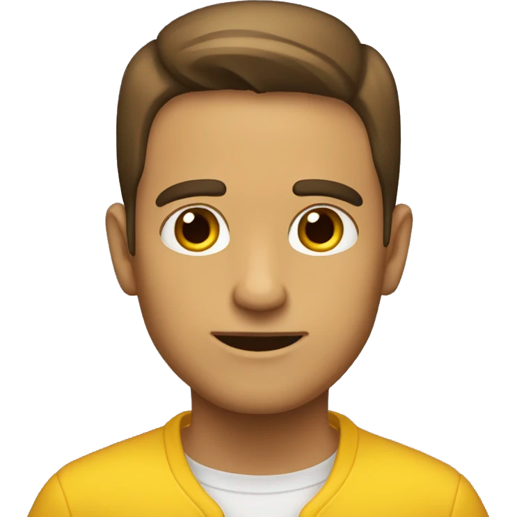 Marrón y amarillo emoji