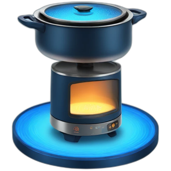 induction stove glowing blue emoji