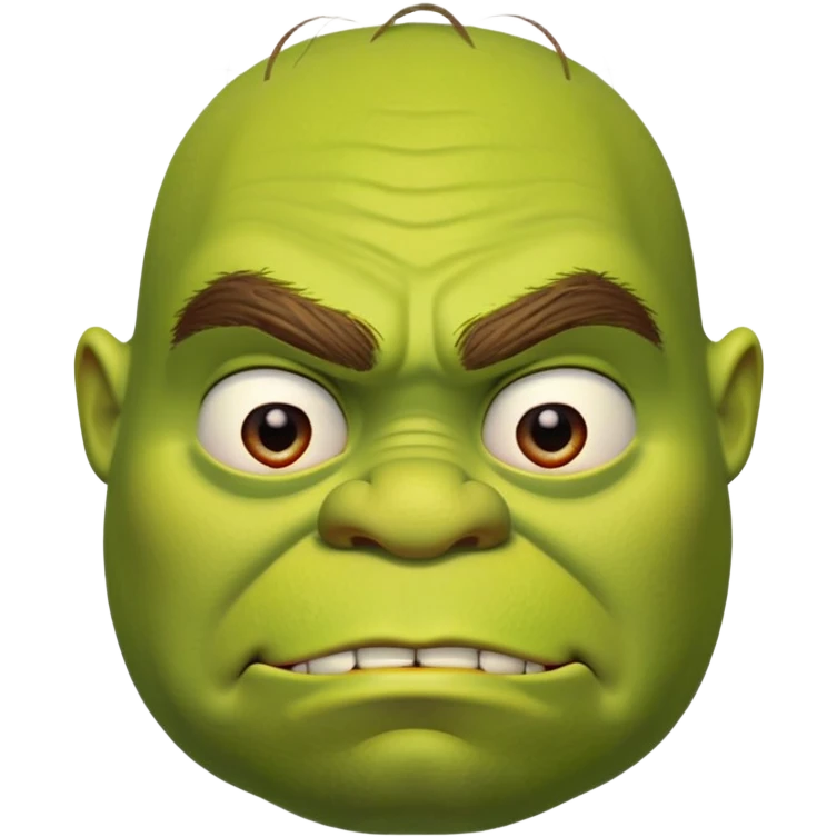 iconic Shrek face emoji