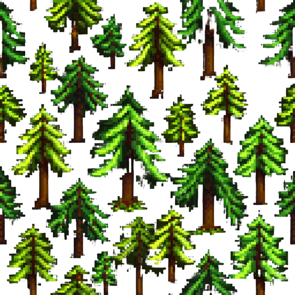 pine tree in a forest emoji