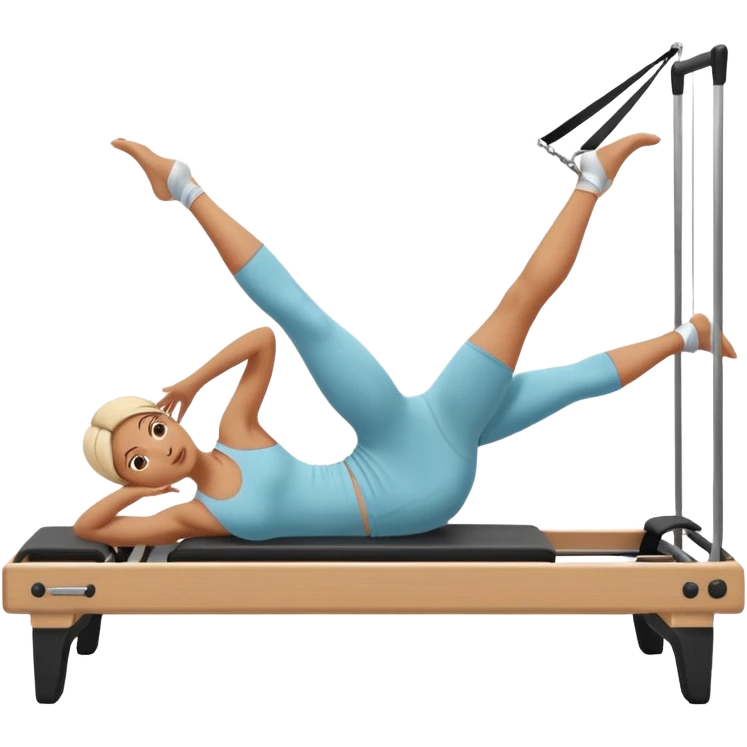 Me doing Pilates on the reformer emoji