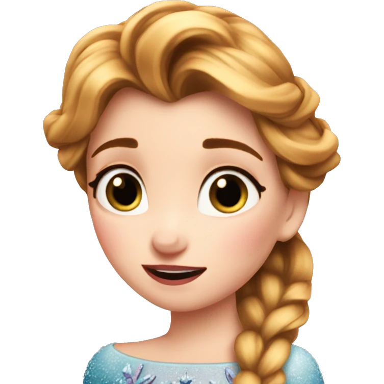 anna frozen beso emoji