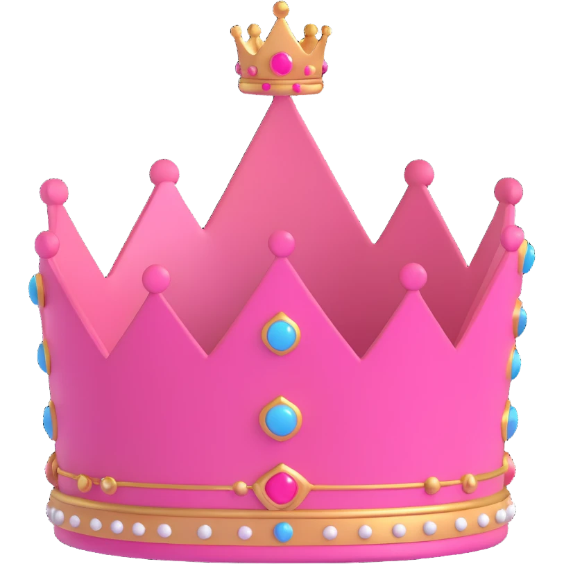 pink crown emoji