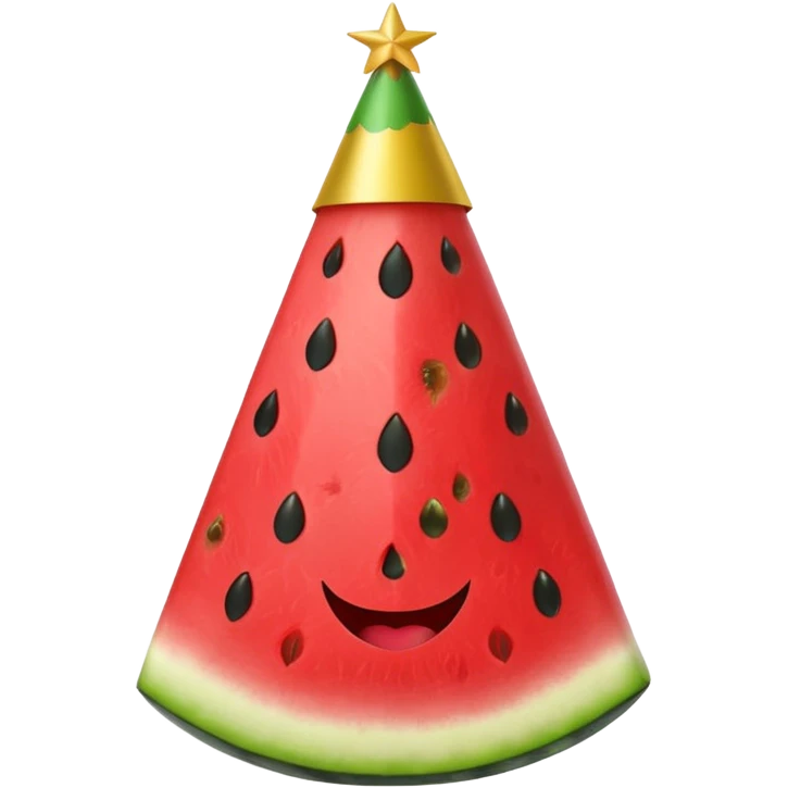 watermelon in party hat emoji