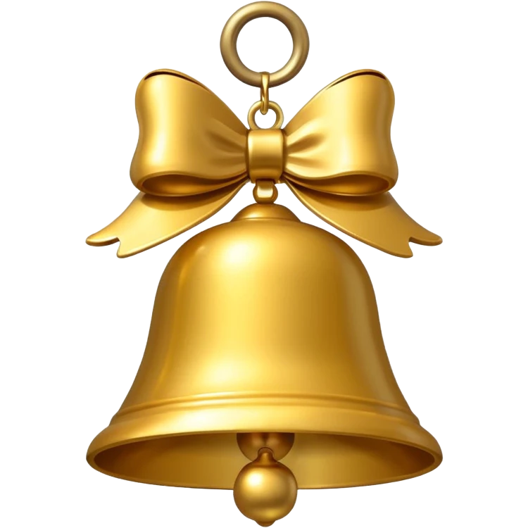 Christmas bell emoji