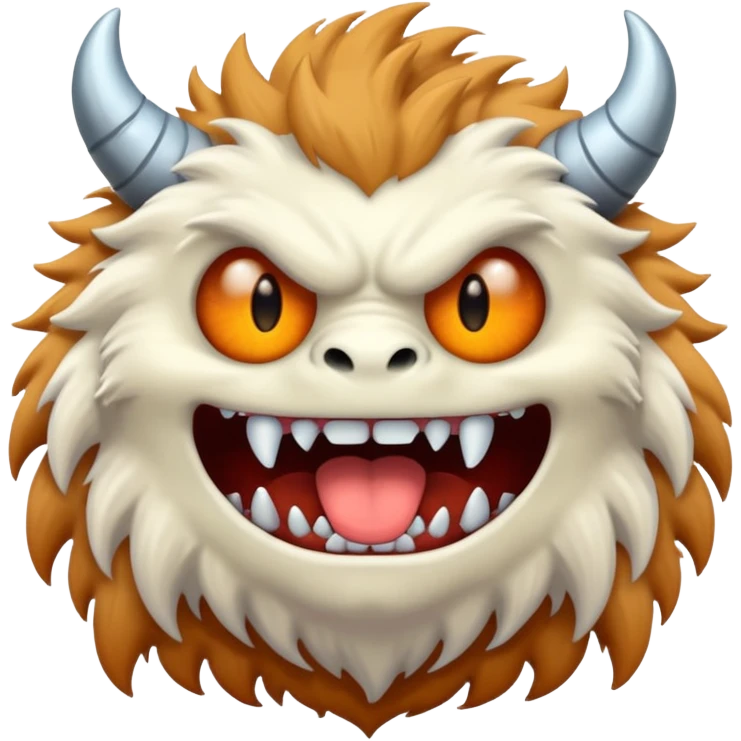 White monster can emoji