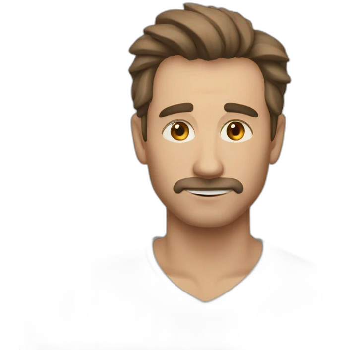коричневый толстый кот с вислоухими ущами emoji