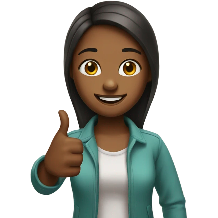 girl with thumbs up  emoji