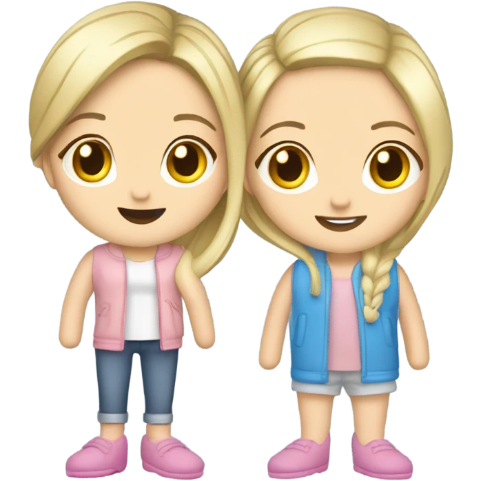 Two white girls wearing silly slippers ￼ emoji