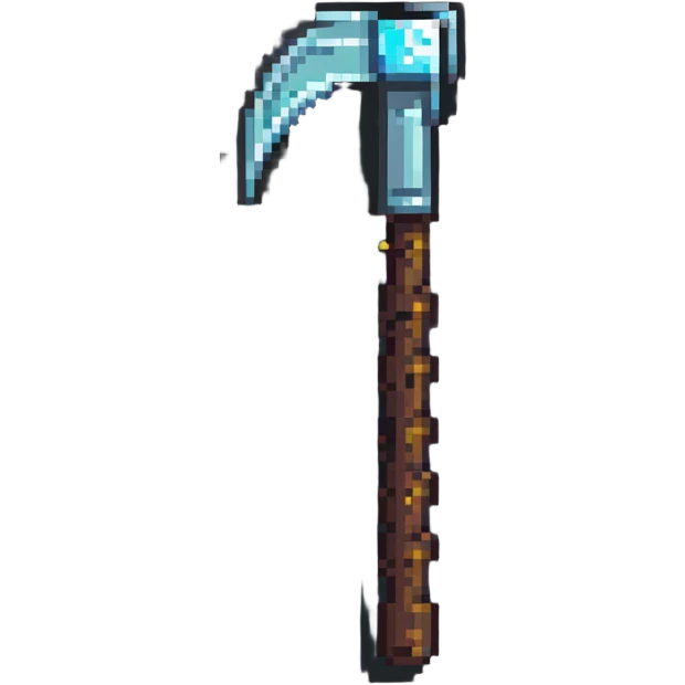 minecraft diamond pickaxe emoji