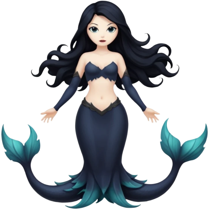 dark siren monster, full body emoji