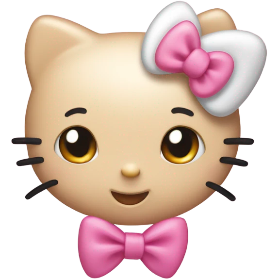 Pink hello kitty emoji