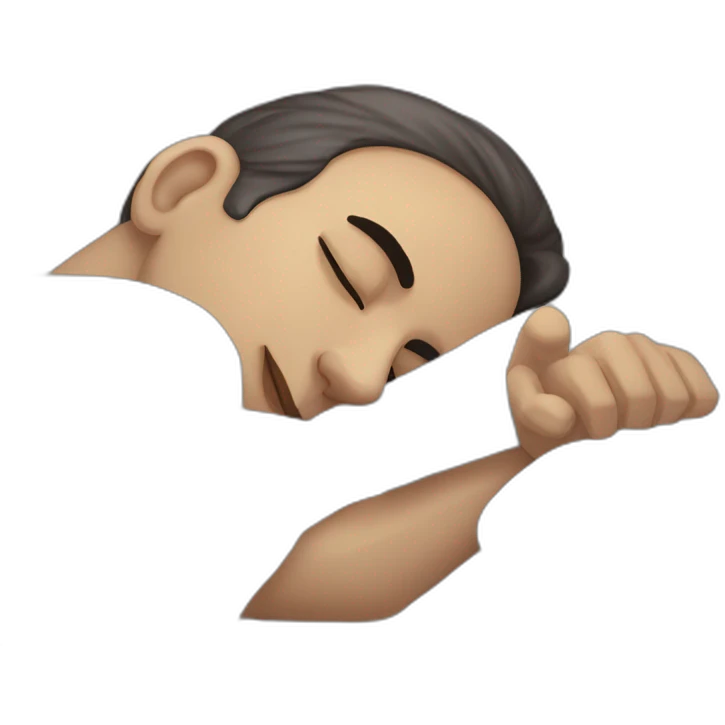 lgbt friendly Eric Zemmour sleeping withe emoji