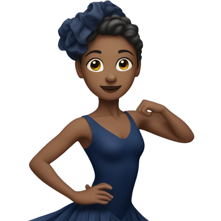 Navy blue dance emoji