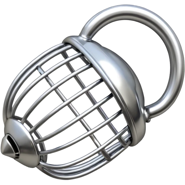Create a male chastity cage emoji