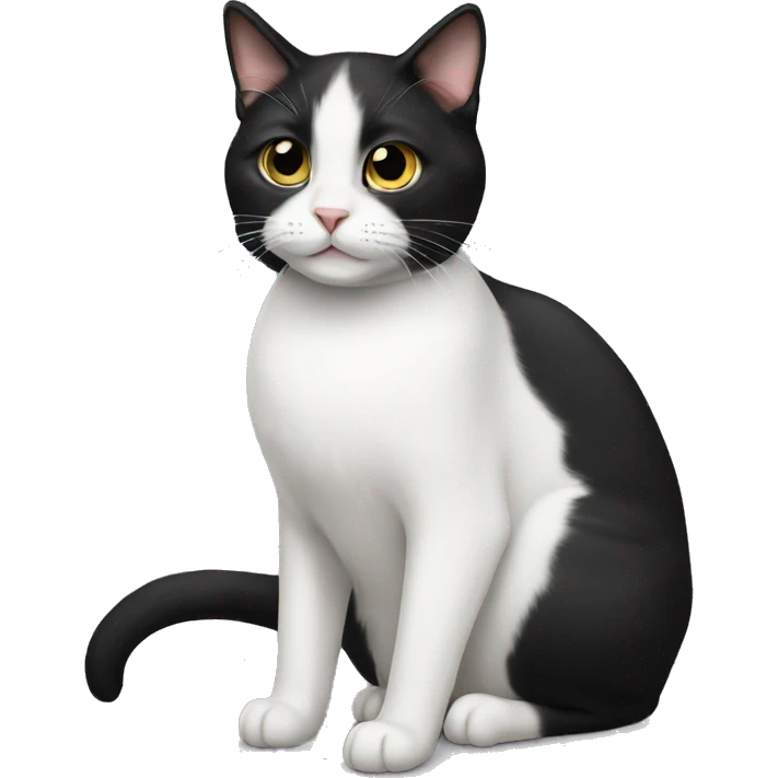 Tuxedo cat emoji