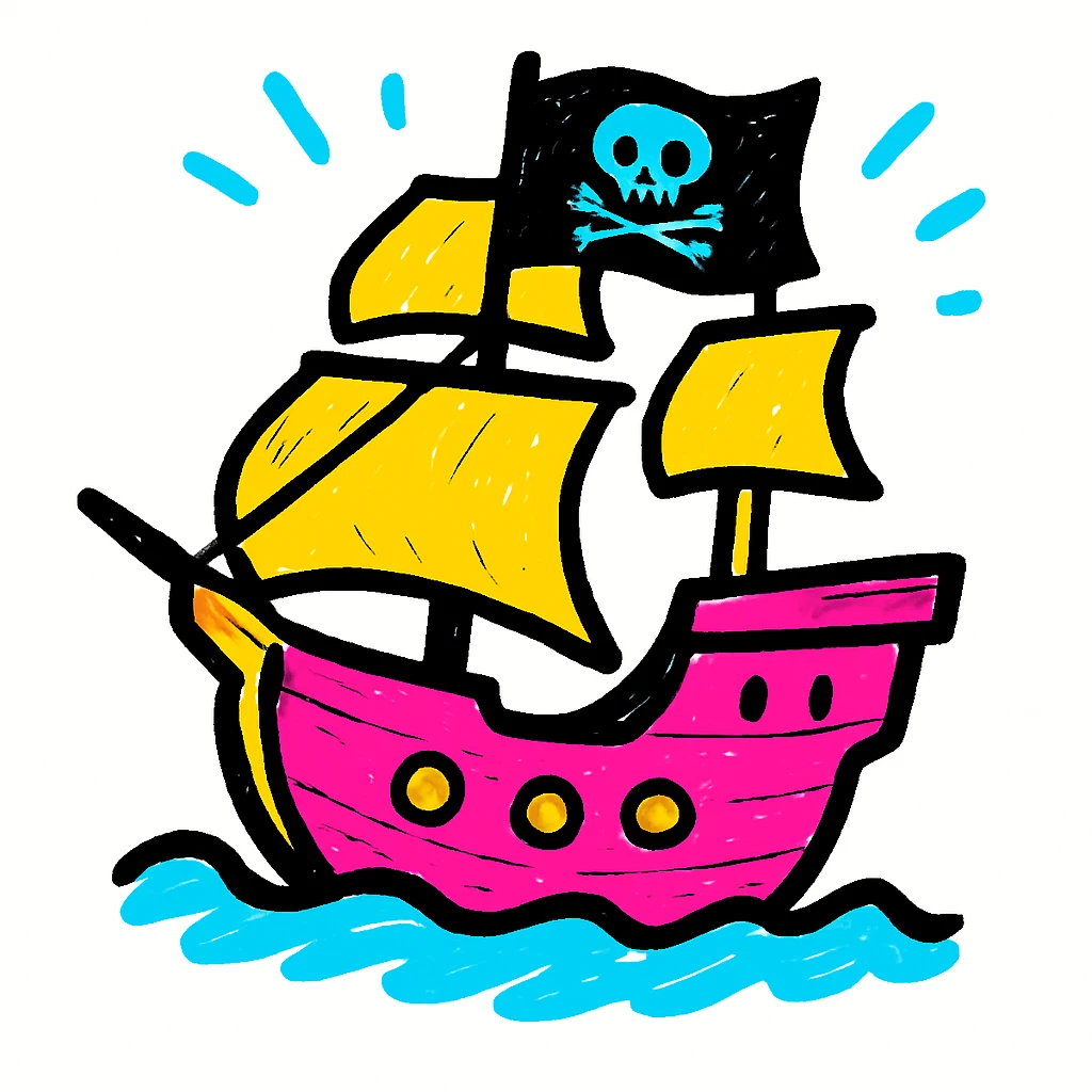 pirate ship emoji