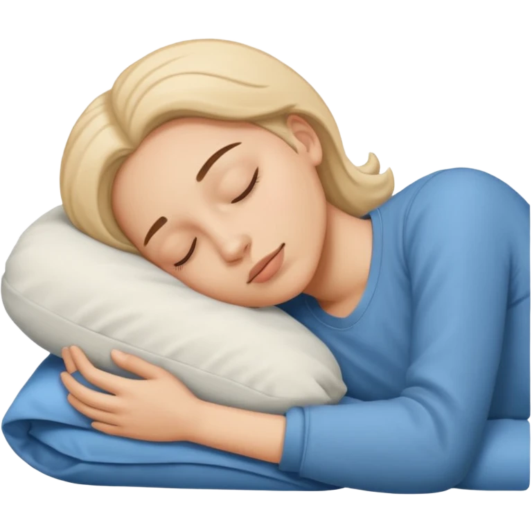 person sleeping on their side emoji