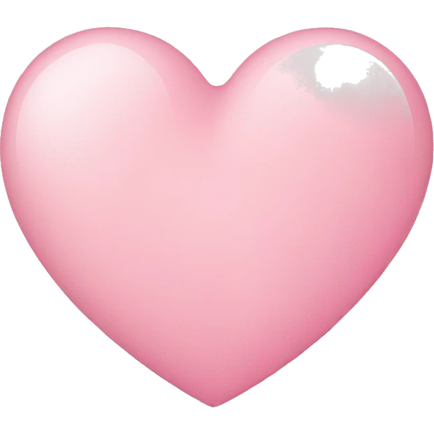 Light pink heart emoji
