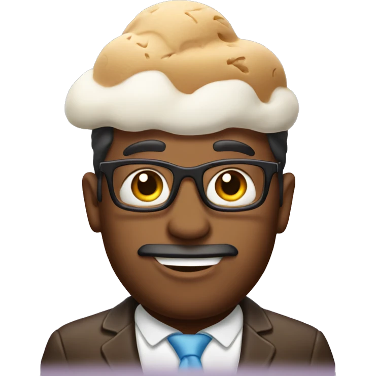 Ice cream man  emoji