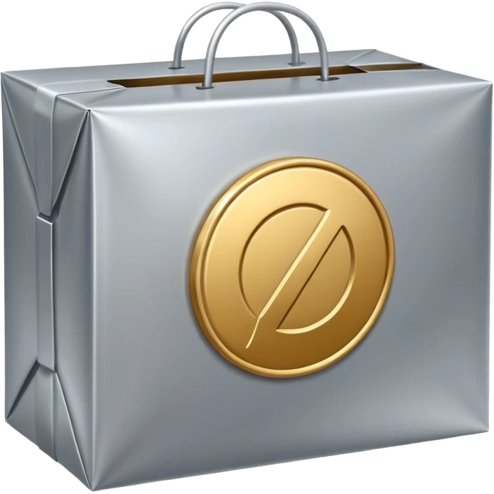 The percentage (%) symbol on the package emoji