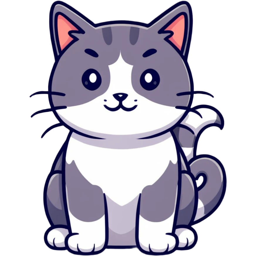 red orange fluffy cat emoji