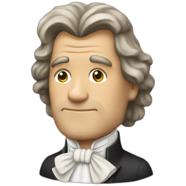 Beethoven trabajando emoji