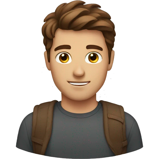 Brown haired guy emoji