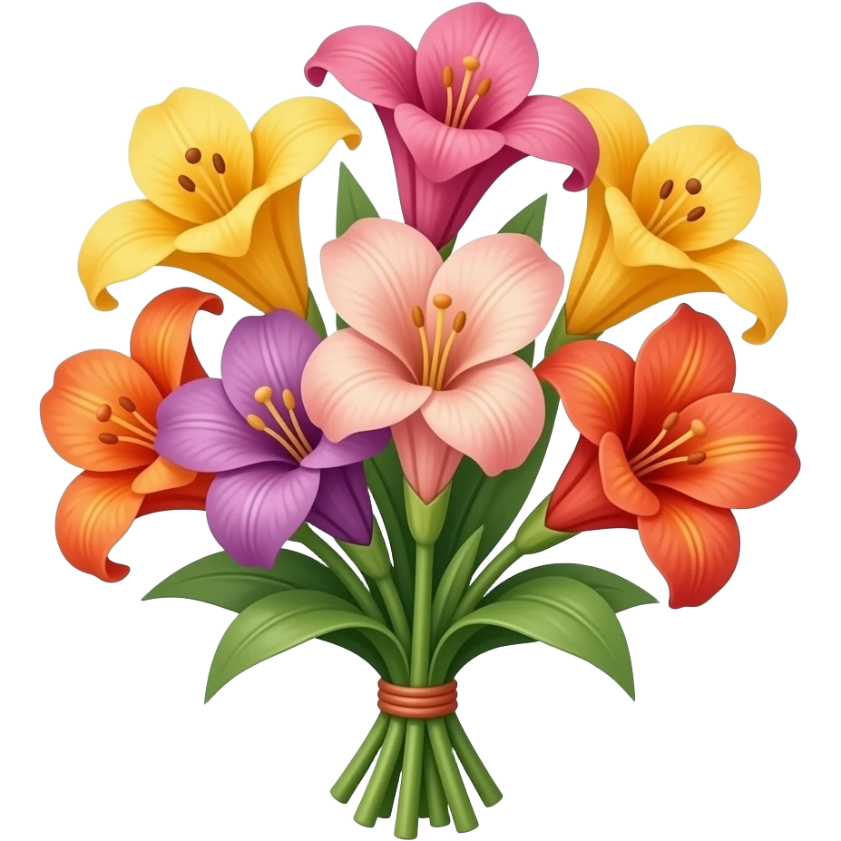 Canna lilies without stem and vibrant color im bouquets emoji