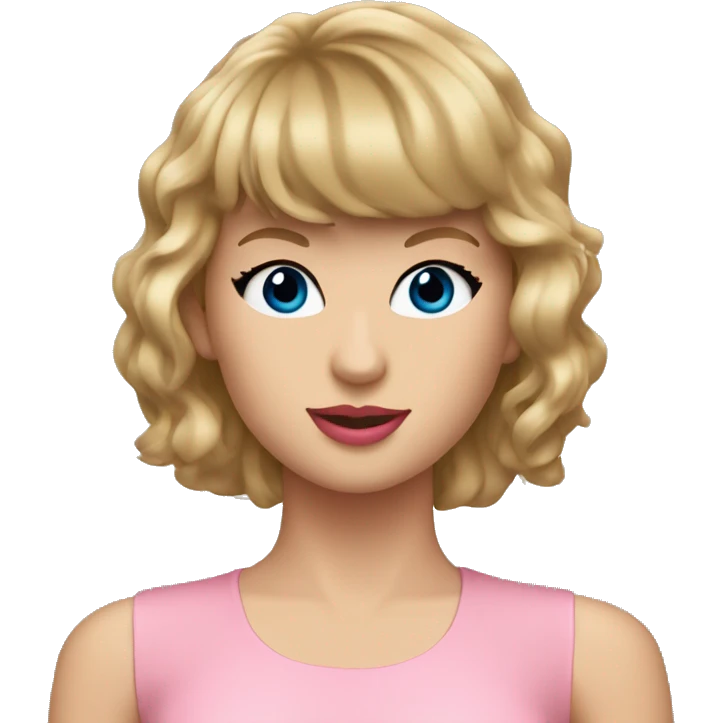 Taylor swift in pink bodysuit emoji