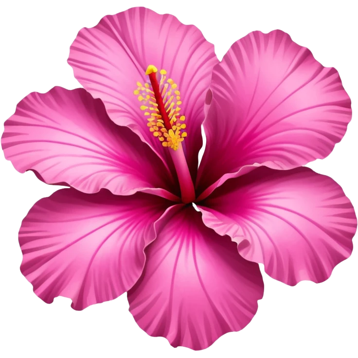 pink hibiscus emoji
