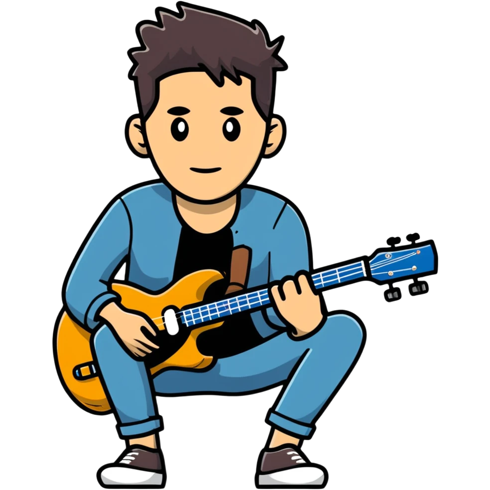 John Mayer cartoon sticker emoji