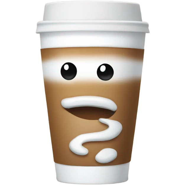 Snowman coffee cup  emoji