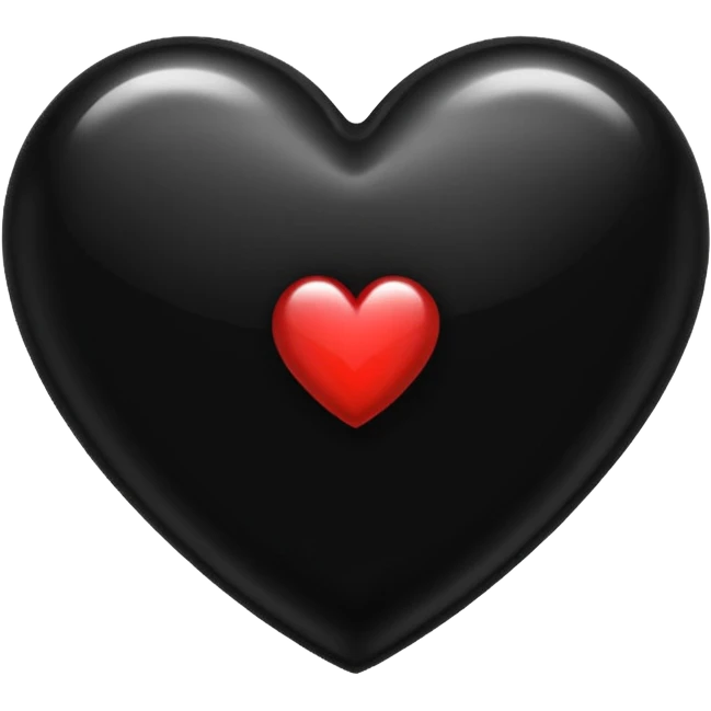Heart onyx emoji