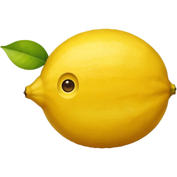 World map in the shape of a lemon emoji