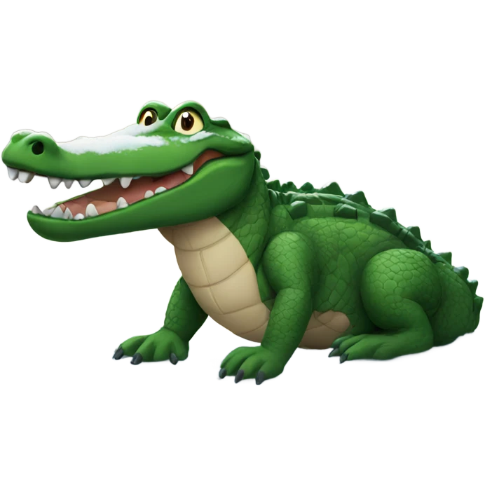 Gator in the snow emoji