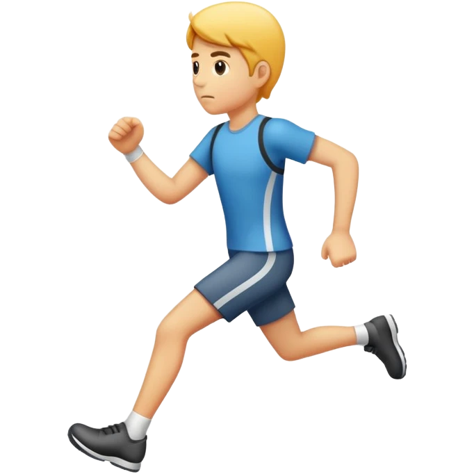 Person walking fast, speedwalking emoji
