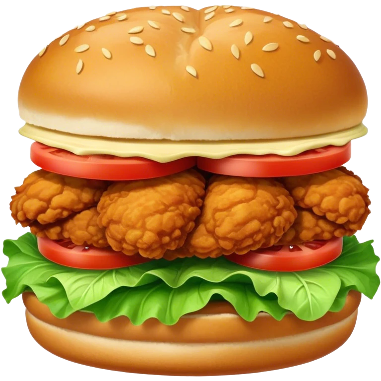 Fried chicken sandwich emoji