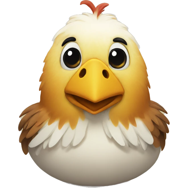 Pollito divertido cariñoso emoji