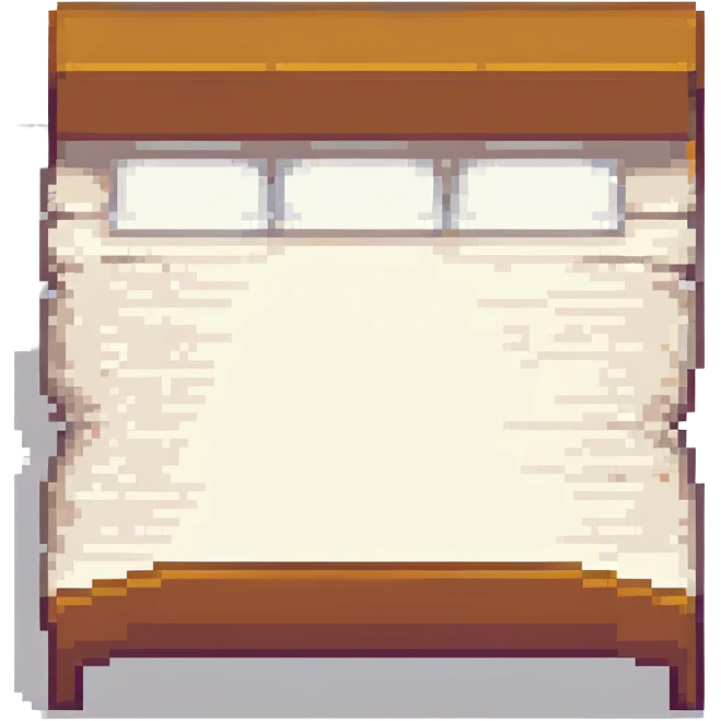 pixel art style bed emoji